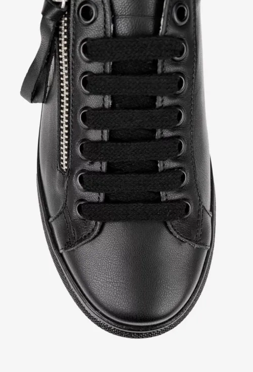 Pantofi dama casual negri din piele naturala picture - 6