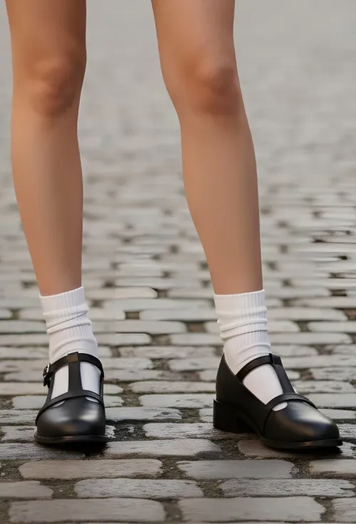 Pantofi dama din piele naturala neagra picture - 4
