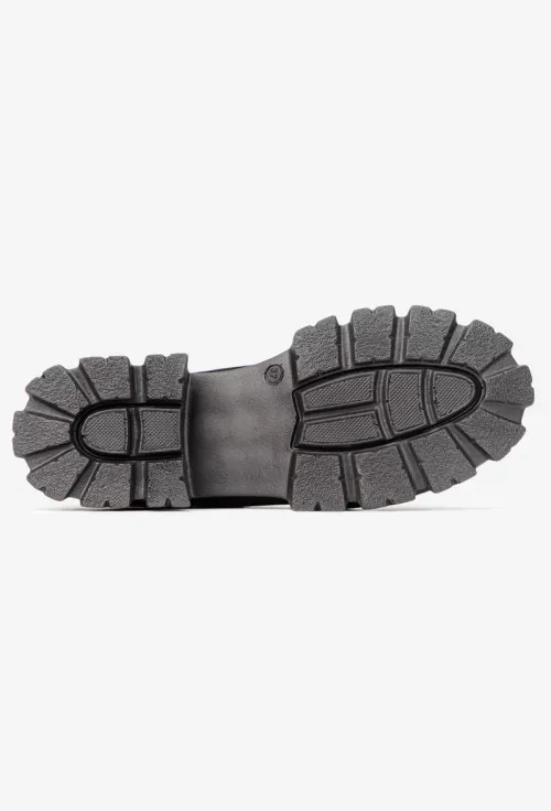 Pantofi dama negri din piele intoarsa picture - 5