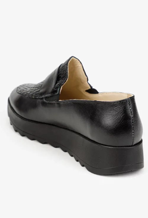 Pantofi dama negri din piele naturala picture - 3