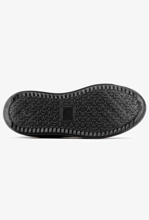 Pantofi dama negri din piele naturala cu aspect perforat picture - 5