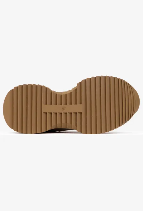 Pantofi dama NUR bej din piele naturala picture - 7