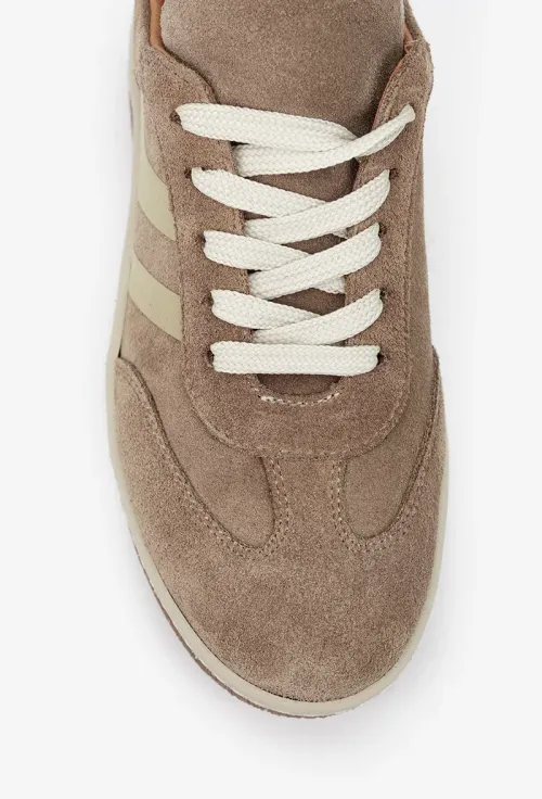 Pantofi dama NUR din piele intoarsa taupe picture - 7