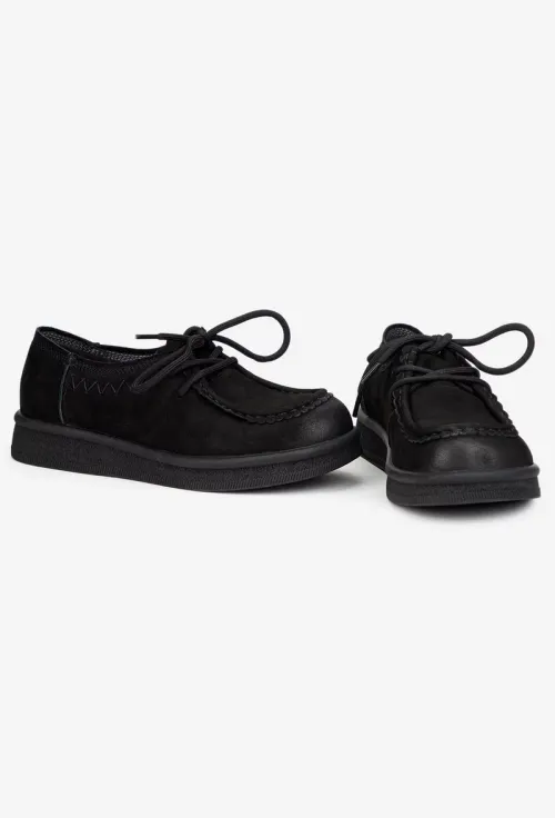 Pantofi dama NUR din piele neagra picture - 6