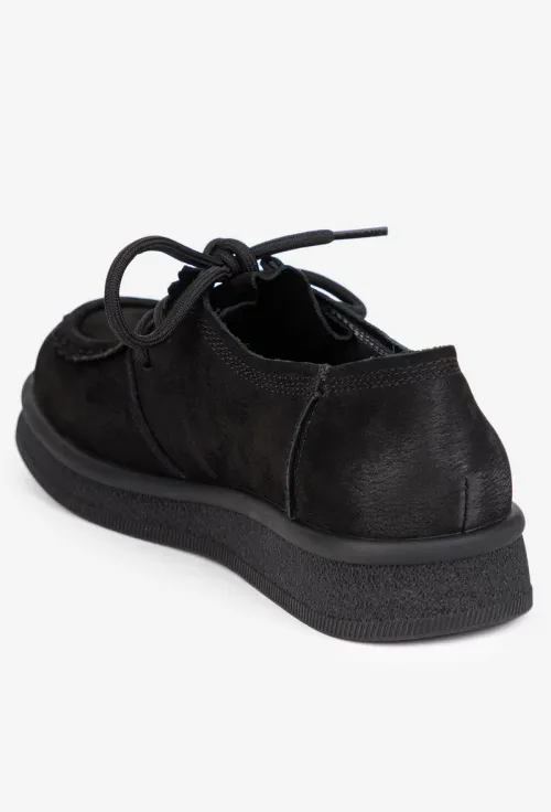 Pantofi dama NUR din piele neagra picture - 4