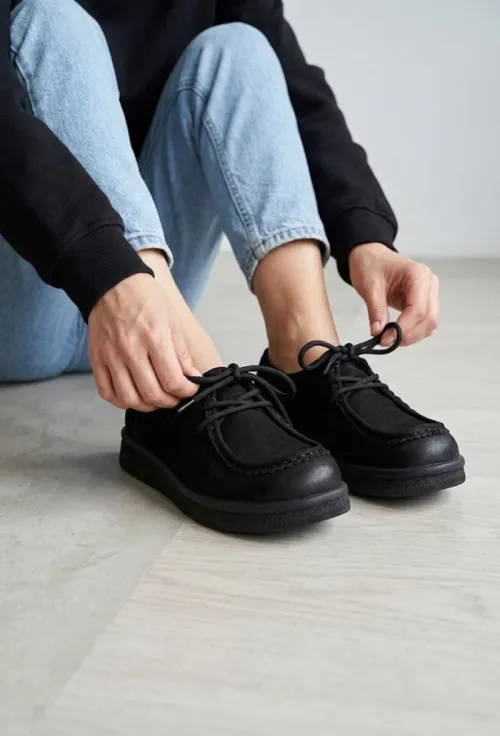Pantofi dama NUR din piele neagra picture - 2
