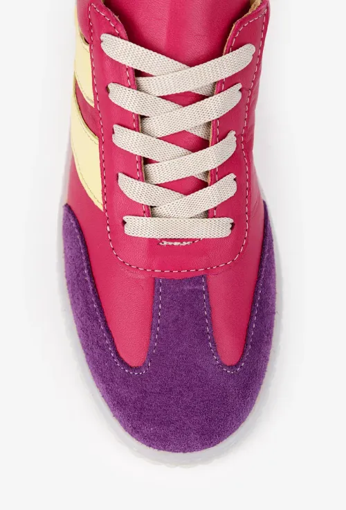 Pantofi dama NUR multicolori din piele naturala picture - 7