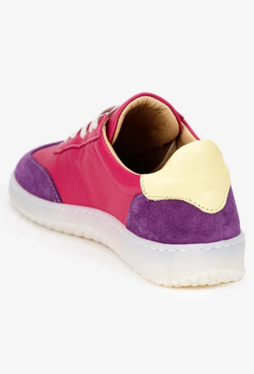 Pantofi dama NUR multicolori din piele naturala picture - 4