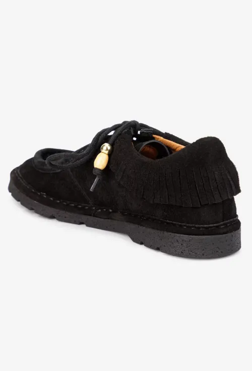 Pantofi dama NUR negri din piele intoarsa picture - 5