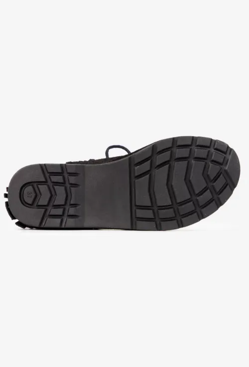 Pantofi dama NUR negri din piele intoarsa picture - 6