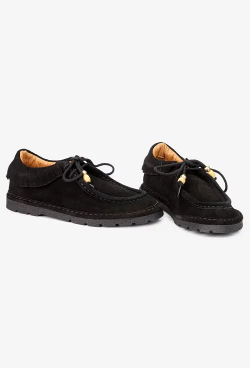 Pantofi dama NUR negri din piele intoarsa picture - 7