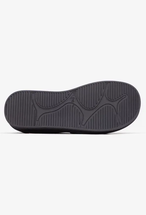 Pantofi dama NUR negri din piele nabuc cu ornament picture - 5