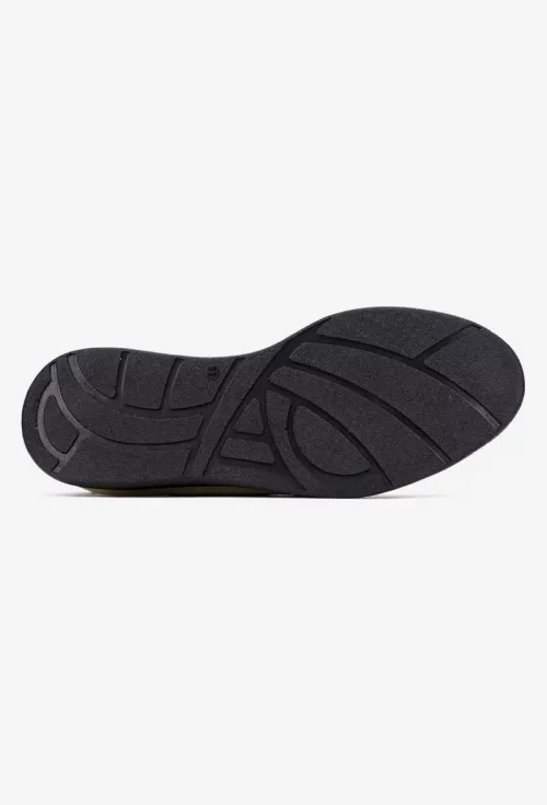 Pantofi dama NUR negri din piele perforata cu ornament picture - 4