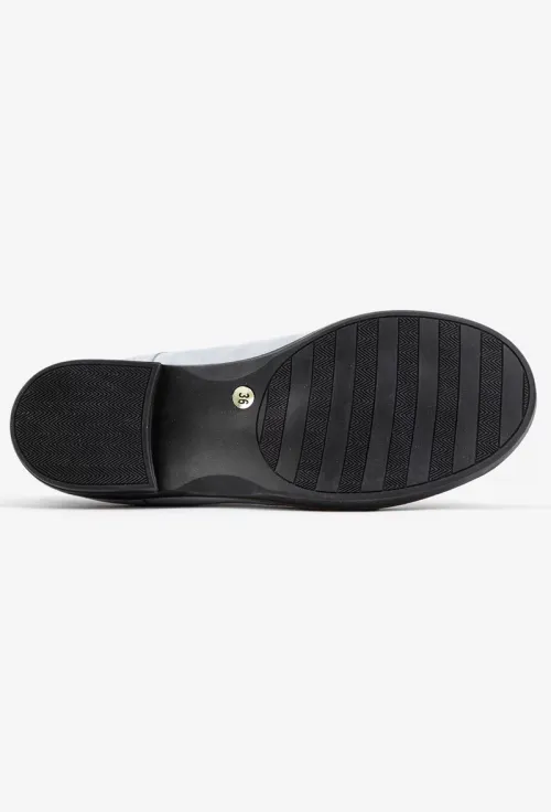Pantofi dama Oxford bleu din piele intoarsa picture - 6