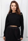 Pulover scurt negru