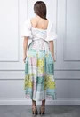 Rochie alba cu imprimeu colorat