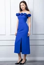 Rochie albastra accesorizata