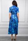 Rochie albastra cu imprimeu