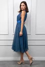 Rochie albastra cu imprimeu
