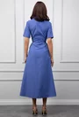Rochie albastra cu nasturi