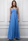 Rochie bleu cu buline