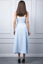 Rochie bleu cu detalii albe