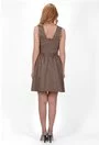 Rochie casual din bumbac taupe Marina
