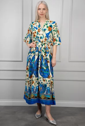 Rochie cu imprimeu colorat
