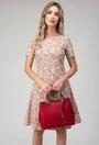 Rochie cu imprimeu floral colorat Casilda