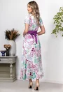 Rochie cu imprimeu floral multicolor