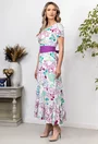 Rochie cu imprimeu floral multicolor