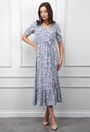 Rochie cu imprimeu floral multicolor