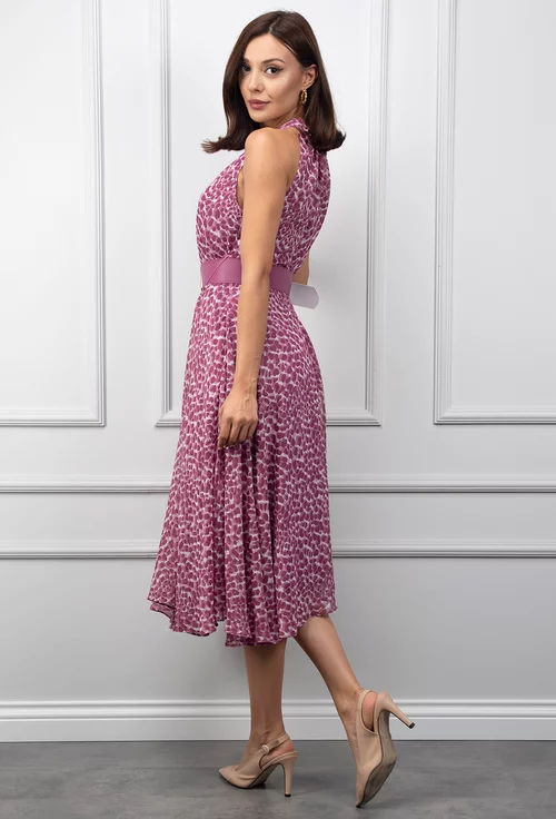 Rochie cu imprimeu mov