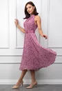 Rochie cu imprimeu mov