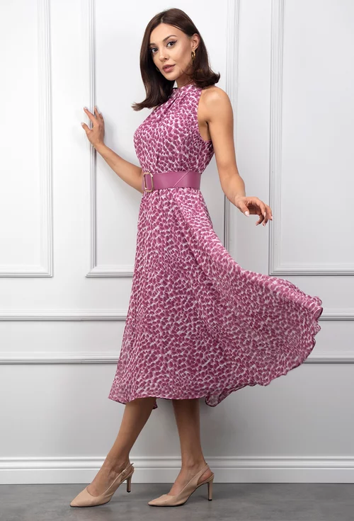 Rochie cu imprimeu mov