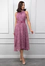Rochie cu imprimeu mov