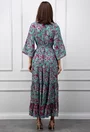 Rochie cu imprimeu multicolor