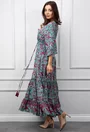Rochie cu imprimeu multicolor