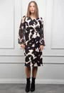 Rochie cu imprimeu negru