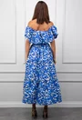 Rochie de vara cu imprimeu albastru