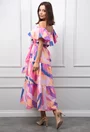 Rochie de vara cu imprimeu multicolor