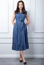 Rochie denim cu inchidere capse