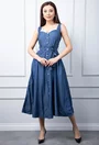 Rochie denim cu nasturi
