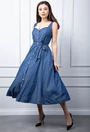 Rochie denim cu nasturi