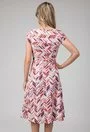 Rochie din bumbac cu imprimeu abstract colorat Darmina
