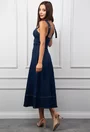 Rochie din denim cu fermoar in fata