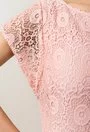 Rochie eleganta roz pudra din dantela Alma