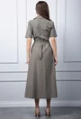 Rochie kaki cu nasturi