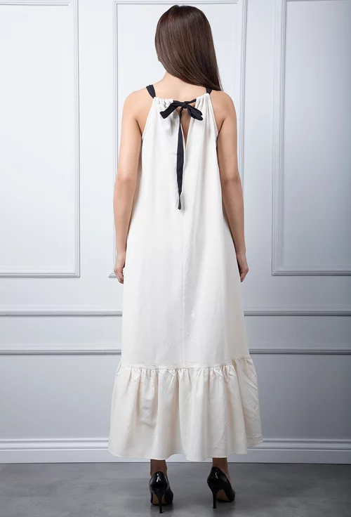 Rochie lunga ecru