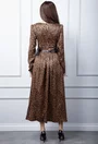 Rochie maro animal print